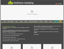 Tablet Screenshot of eng.holmenscamping.dk