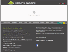 Tablet Screenshot of holmenscamping.dk