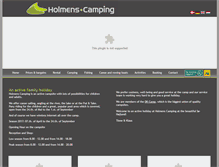 Tablet Screenshot of fr.holmenscamping.dk